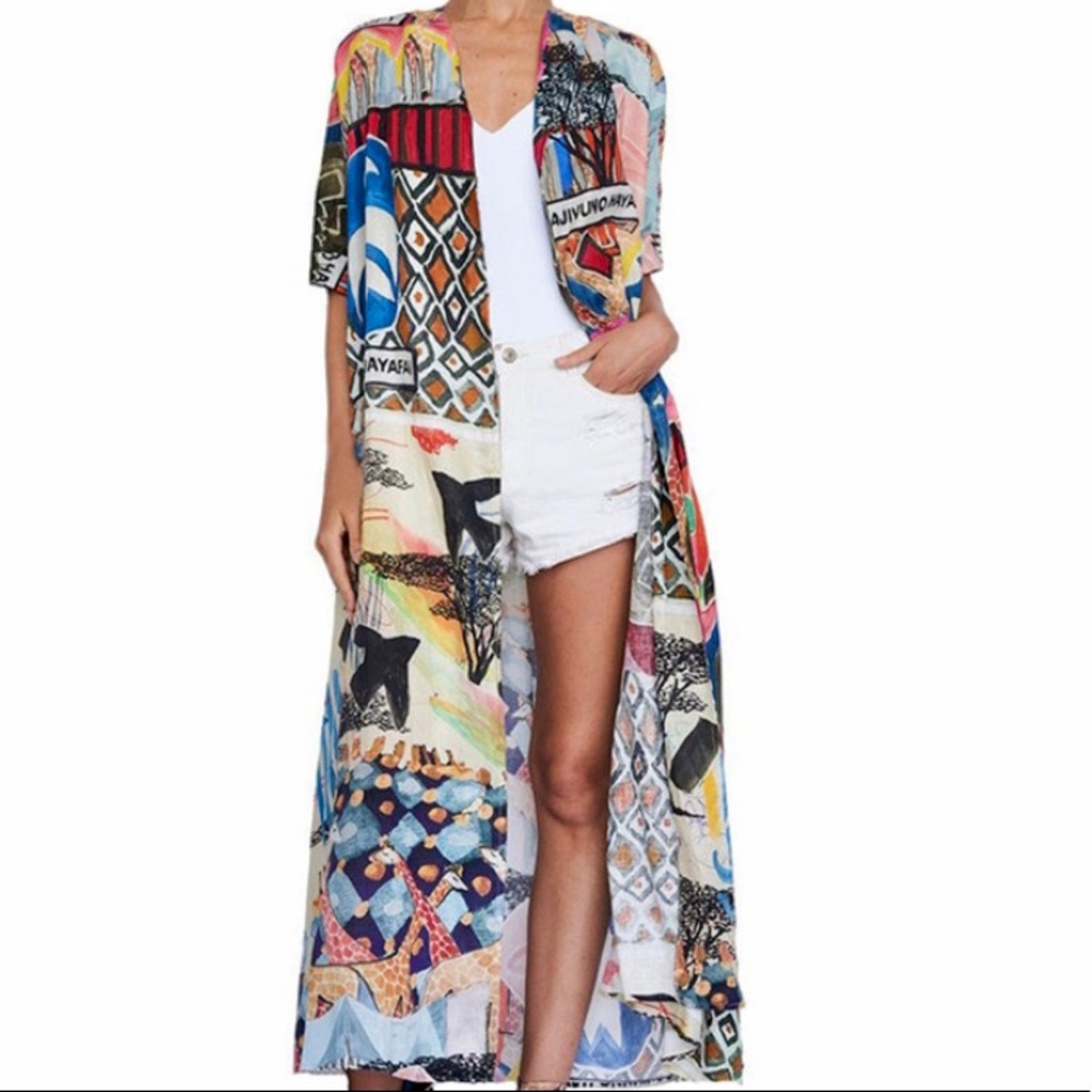 5⭐️Boho Wild Print Kimono - Picture 7 of 13